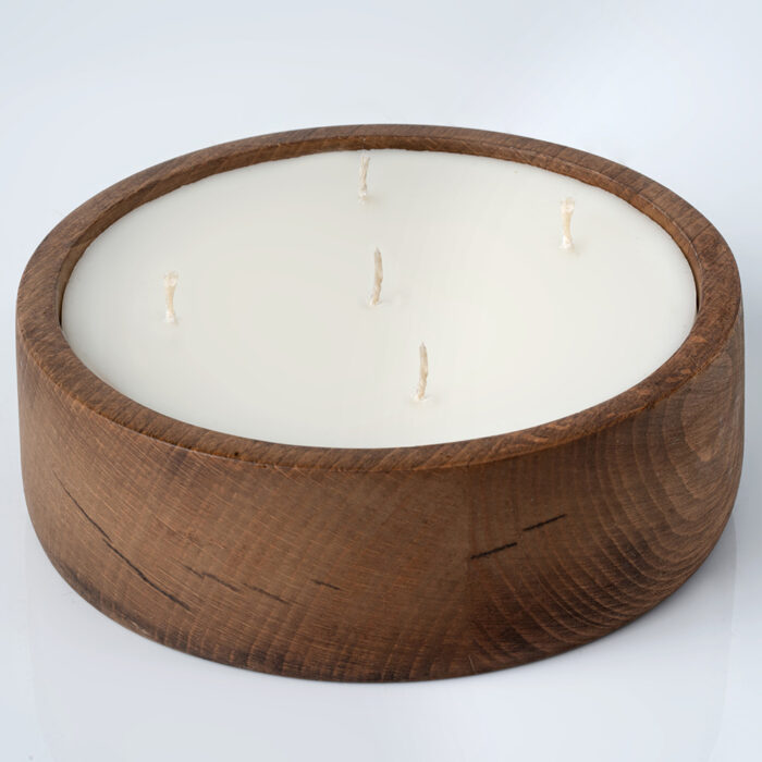 شمع کاسه چوبی